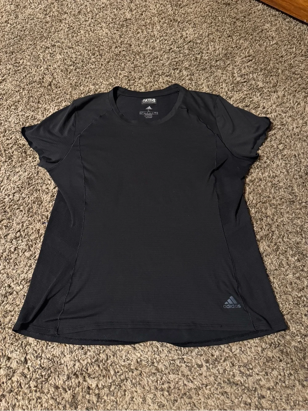 adidas Black Short-Sleeve Men’s Performance Tee